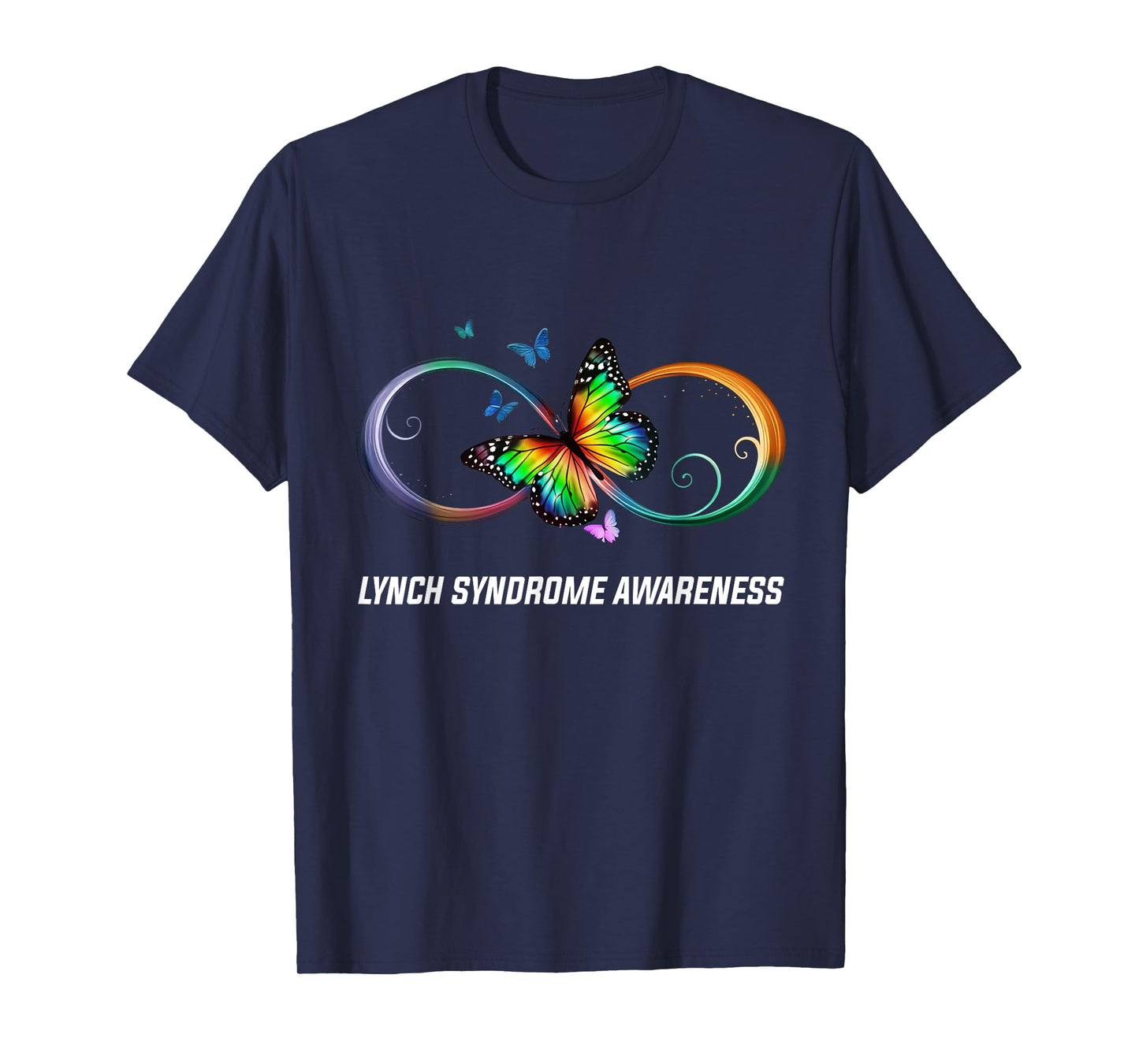Infinity Butterfly Lynch Syndrome Awareness T-Shirt