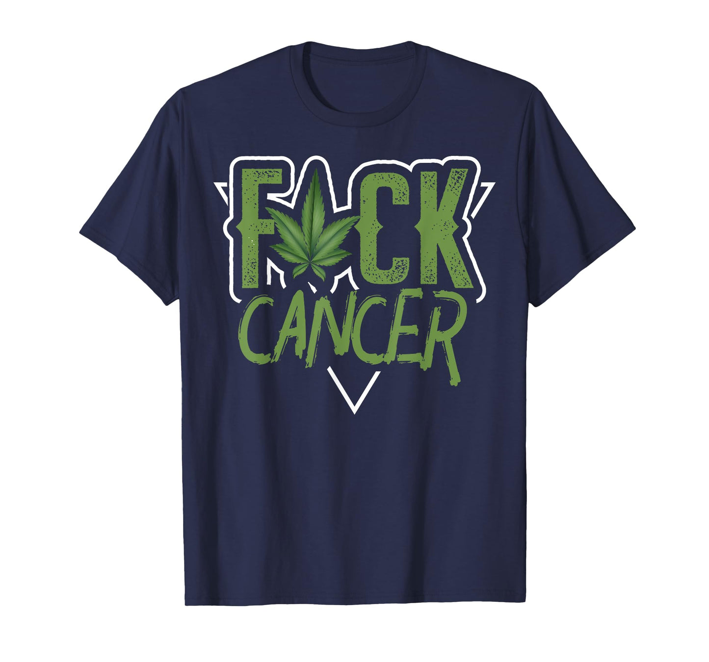 Pot Leaf Cannabis T-shirt | Fuck Cancer Tee T-Shirt