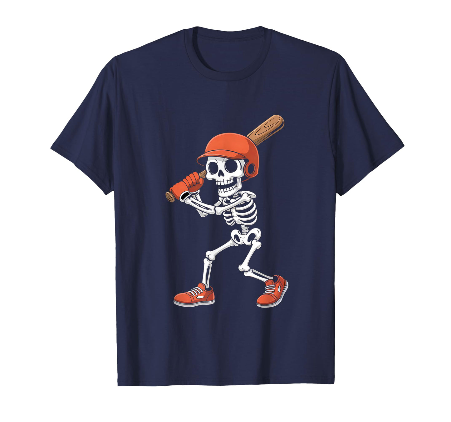 Halloween Skeleton Funny Baseball Shirt for Teens Boys Men T-Shirt