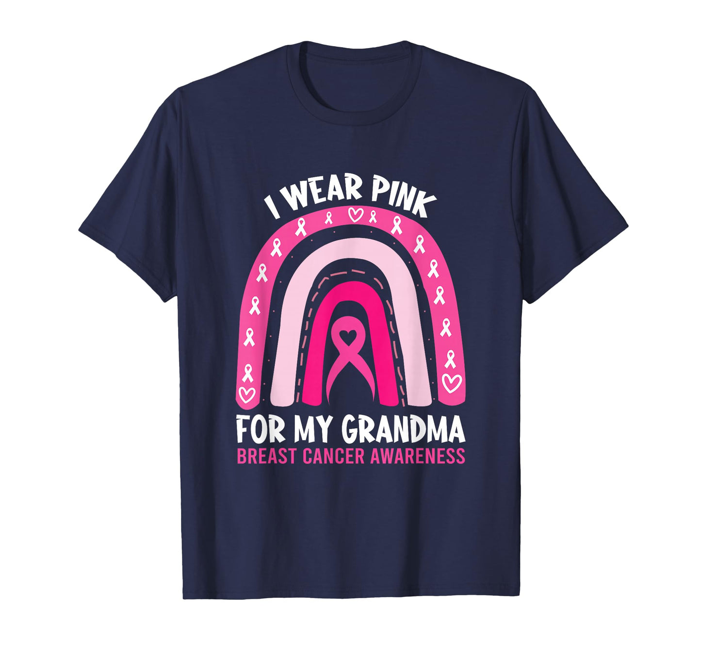 I Wear Pink for My Grandma Breast Cancer Awareness Kids T-Shirt