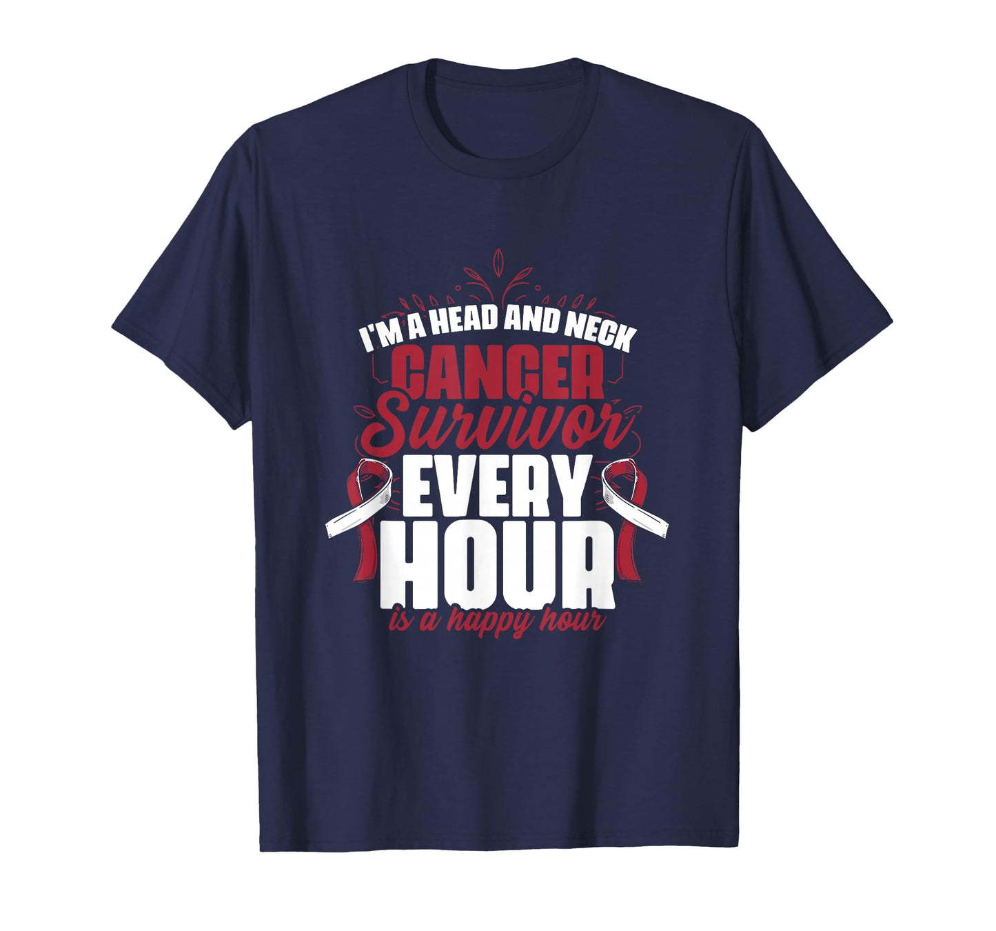 Head And Neck Survivor Oral Warrior Throat Cancer Awareness T-Shirt