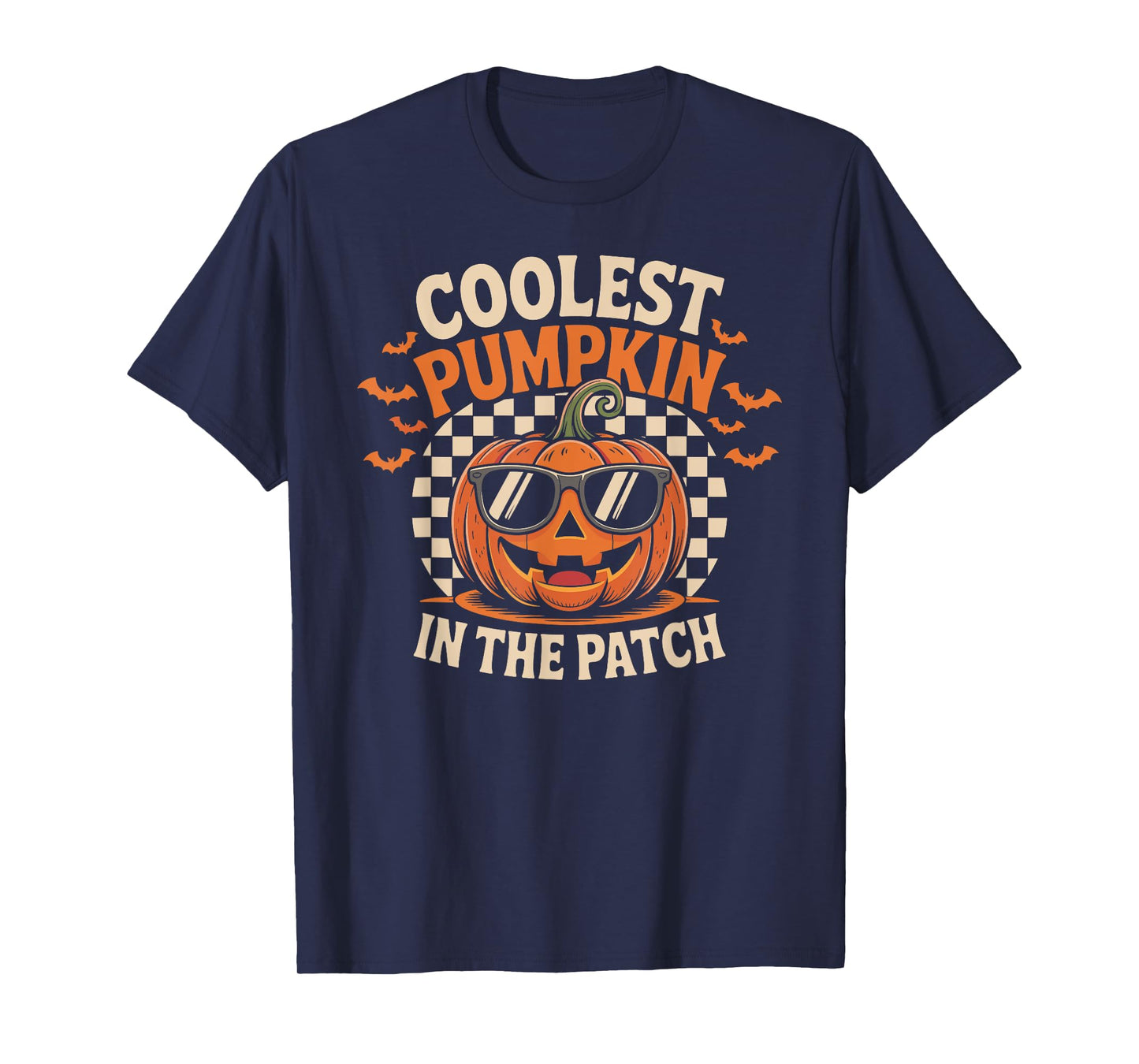 Coolest Pumpkin in The Patch Halloween Boys Girls Kids T-Shirt