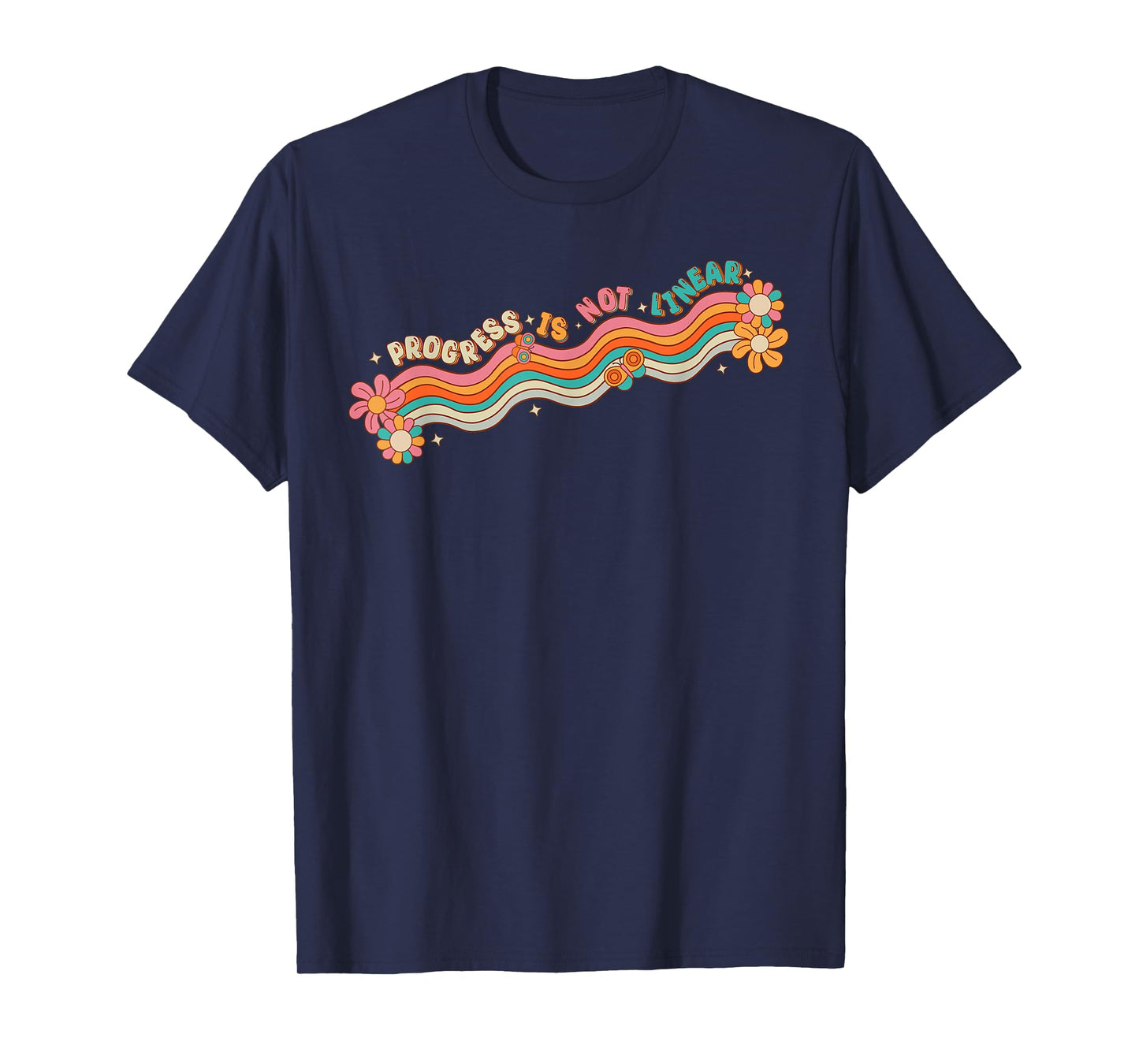 Progress Is Not Linear Teacher Student Back To School Retro T-Shirt for Men Women Girls Kids