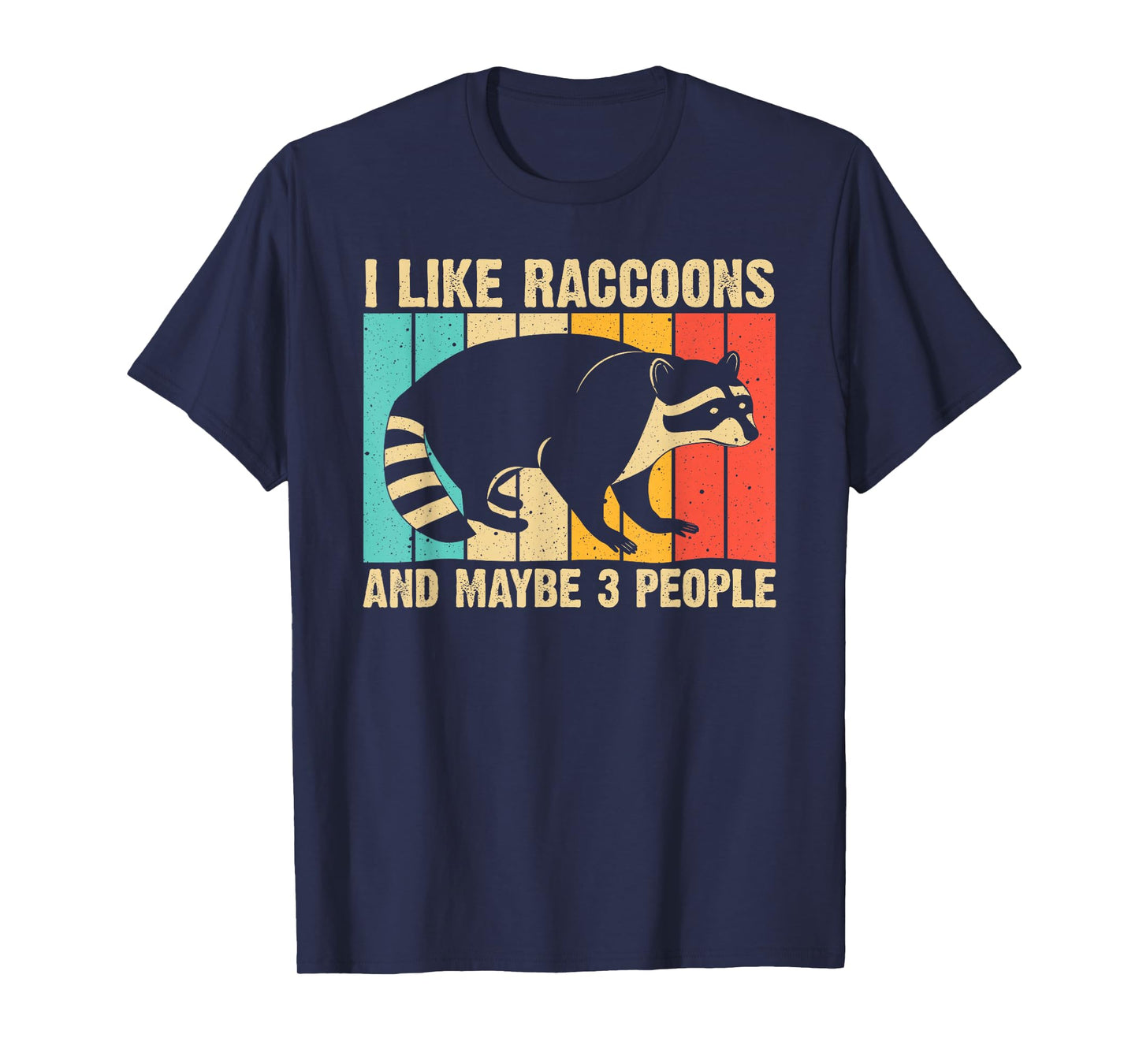 Funny Raccoon Design For Men Women Raccoon Lover Introvert T-Shirt