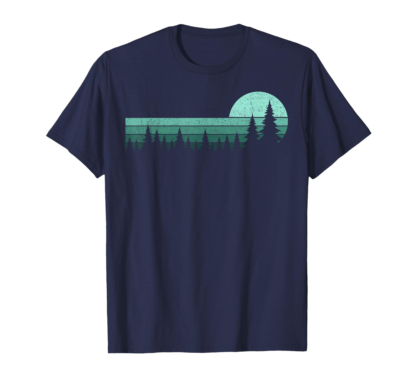 Trees Wildlife Nature Vintage Forest Pine Trees Men Women T-Shirt