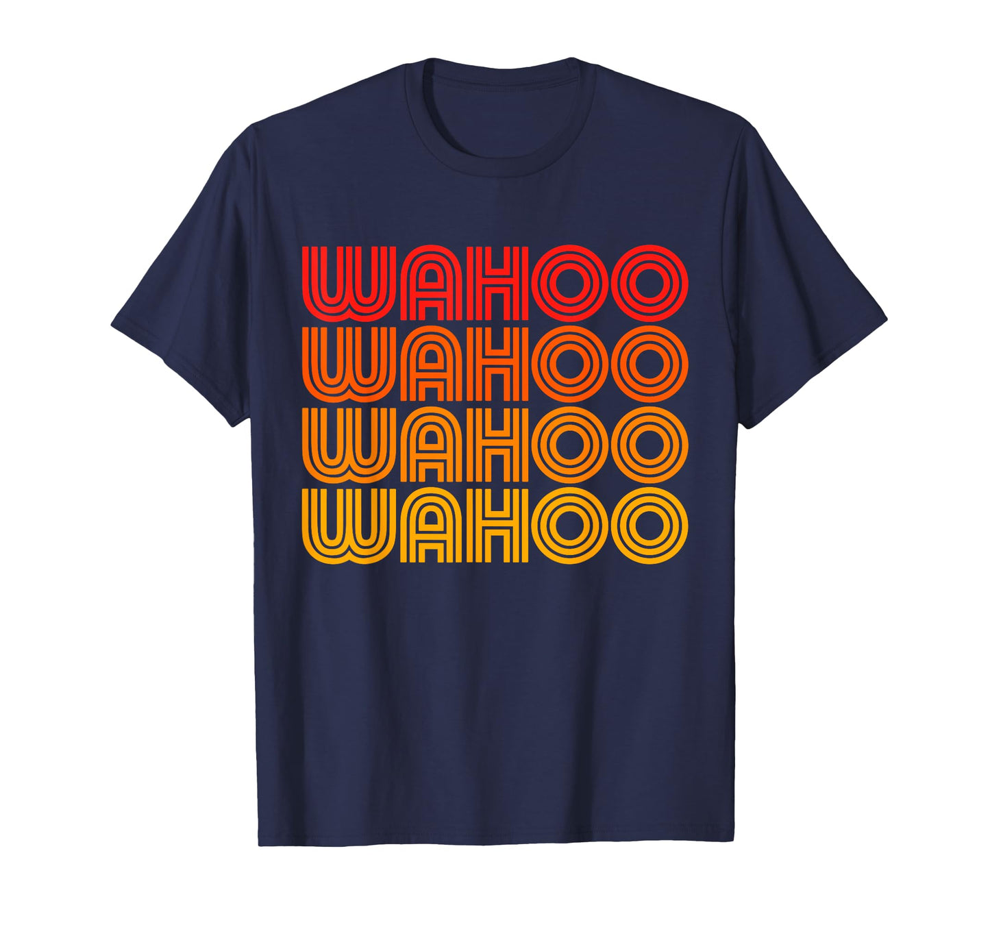 Wahoo Funny Retro Vintage Sunset Goofy Silly Weird Word T-Shirt