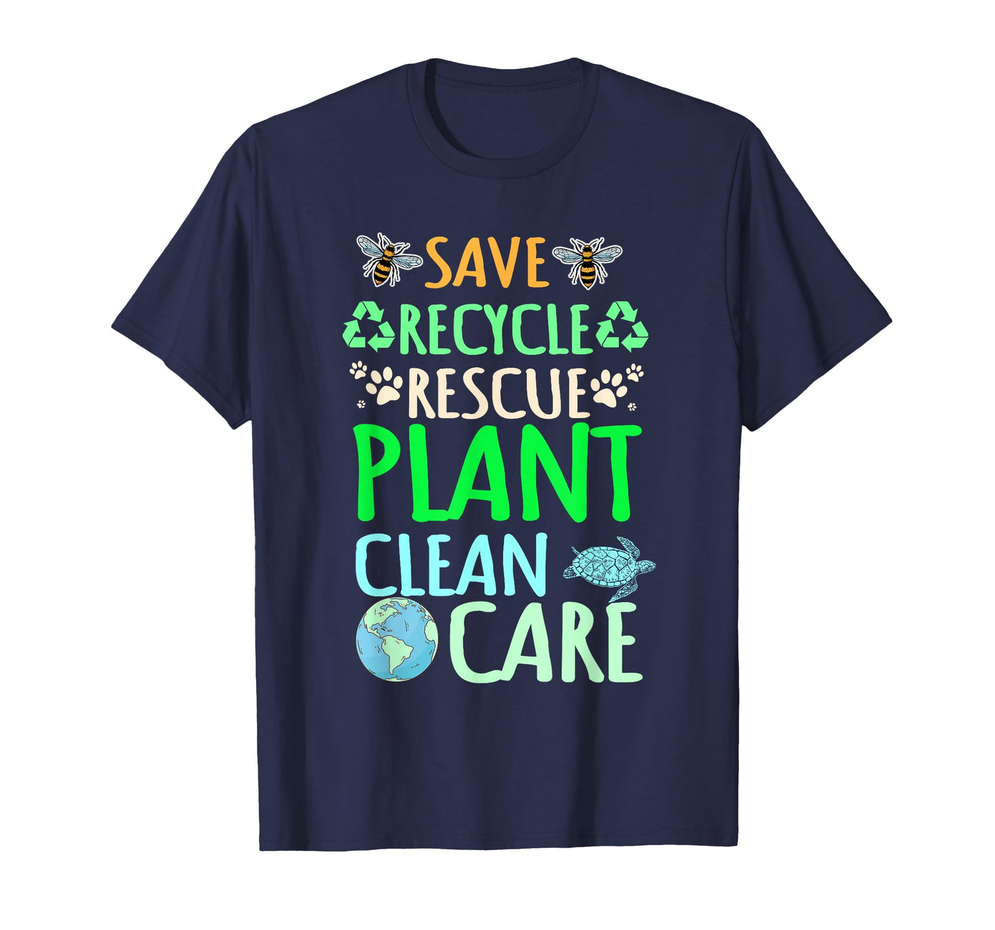 Recycling Environmentalist Recycle Earth Day Rescue Plant T-Shirt