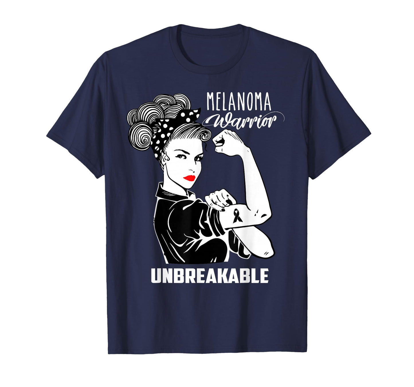 Melanoma Warrior Unbreakable Shirt Melanoma Awareness Gift T-Shirt
