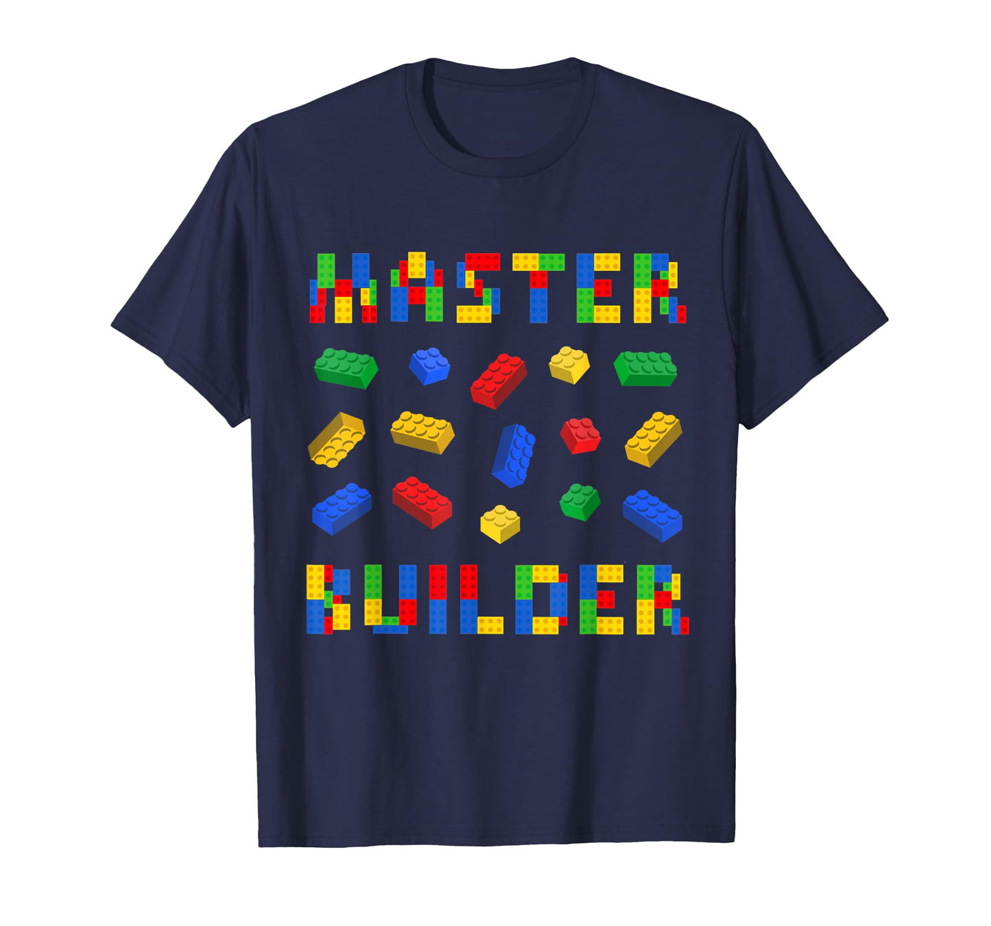 Master Builder Bricks Building Blocks Lover Men Women Kids T-Shirt