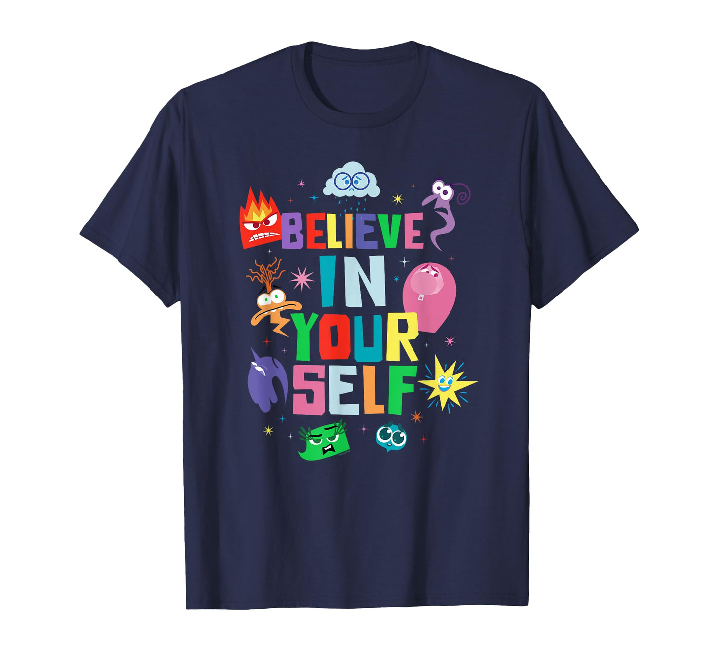 Disney and Pixar’s Inside Out 2 Emotions Believe in Yourself T-Shirt