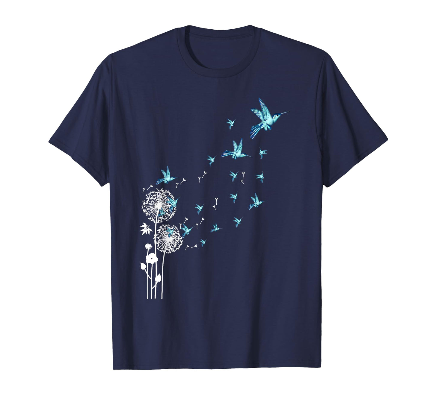 Cute Dandelion hummingbird bird motif bird of paradise T-Shirt