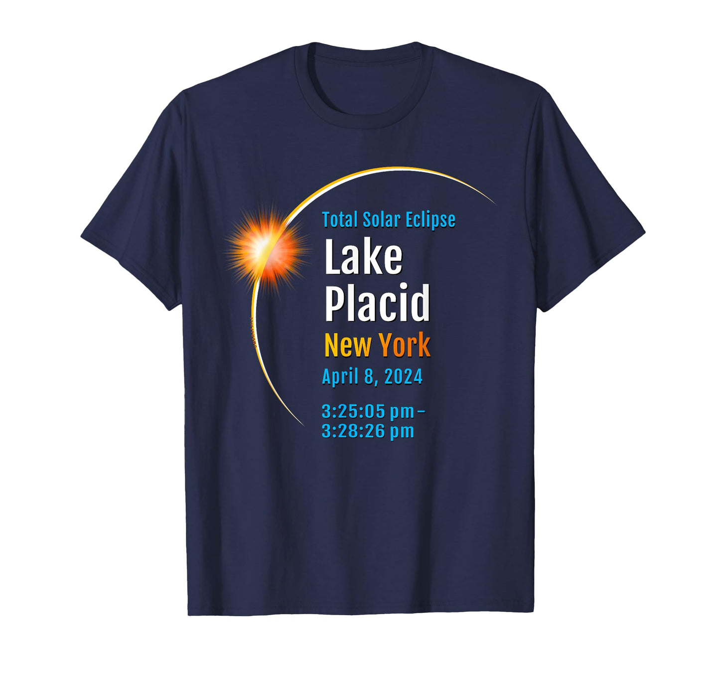 Lake Placid New York NY Total Solar Eclipse 2024 :: 1 :: T-Shirt