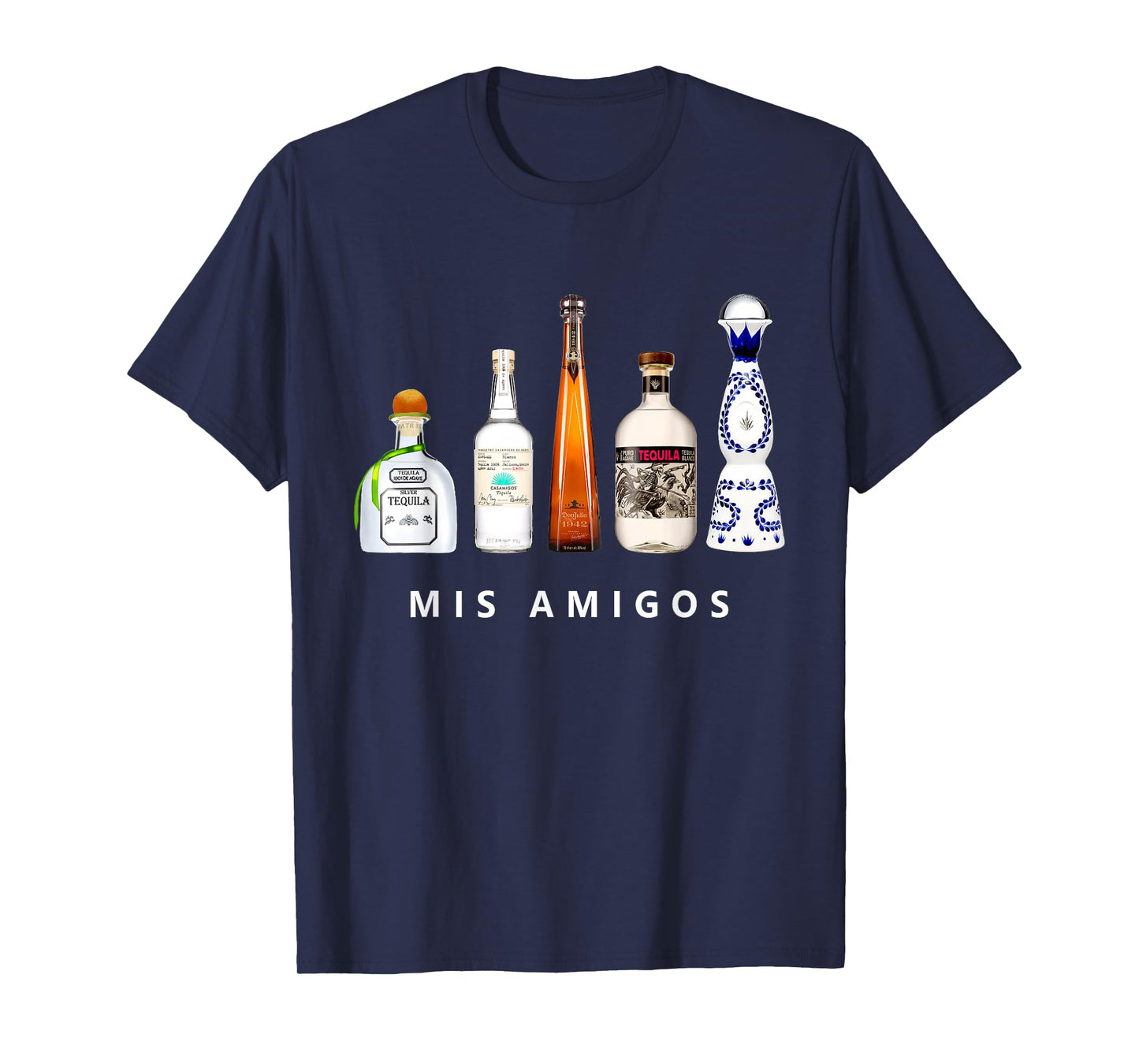 Mis Amigos Tequila Funny Cinco De Mayo Mexican Party T-Shirt