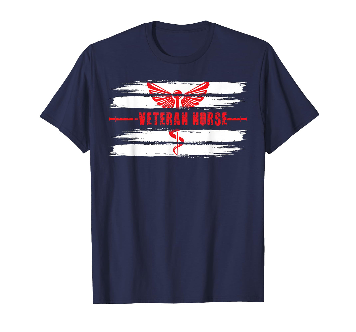 Proud Veteran Nurse Veteran Nursing Caduceus T-Shirt
