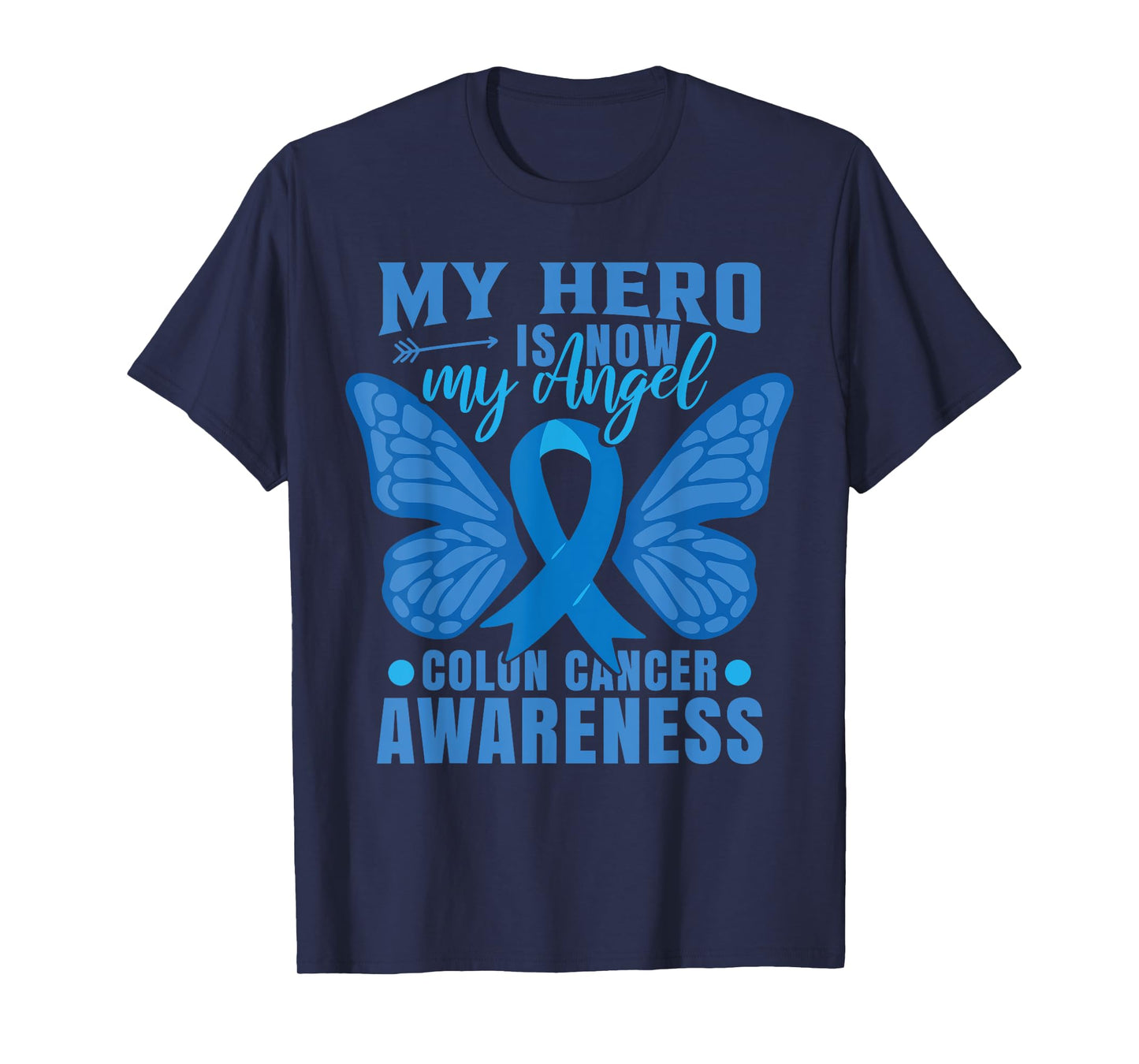 Colon Cancer Butterfly T-Shirt