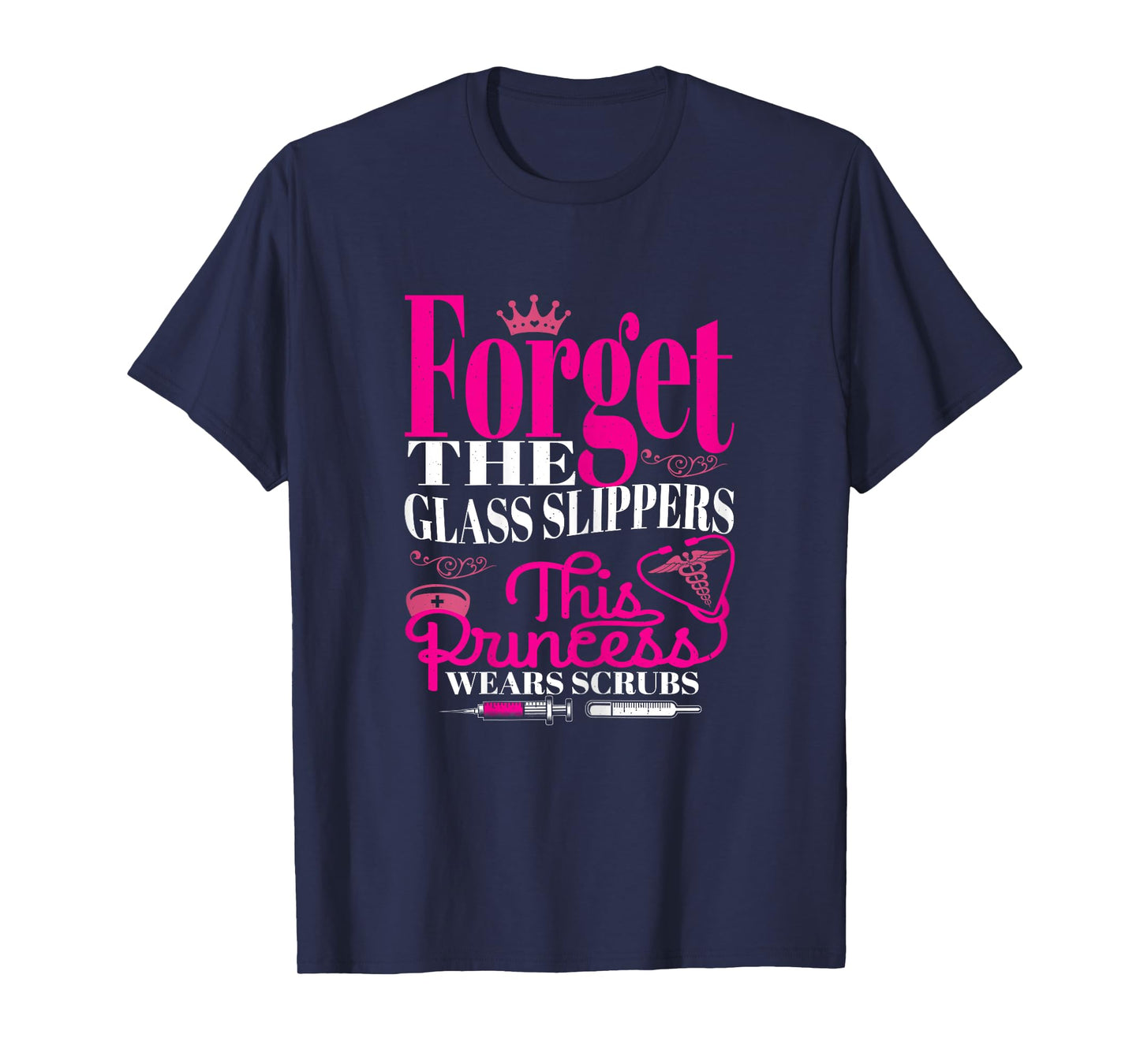 Funny Princess Nursing Lover Scrubs Graphic for Women Nurse T-Shirt