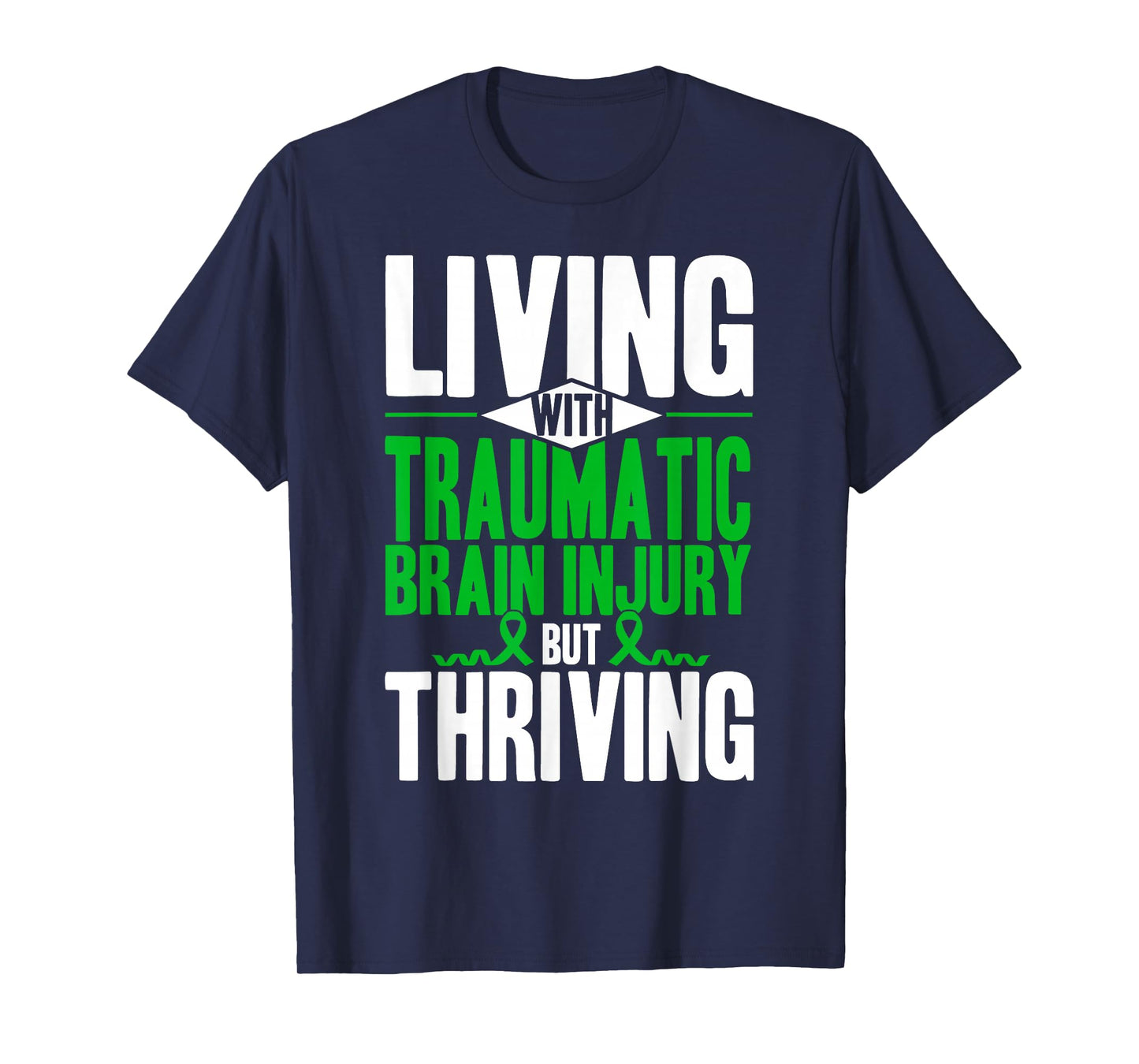 Living With Traumatic Brain Injury Support Awareness T-Shirt