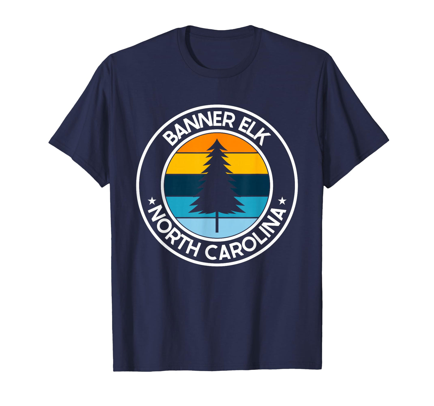 Banner Elk North Carolina NC USA City Pride Retro Sunset T-Shirt