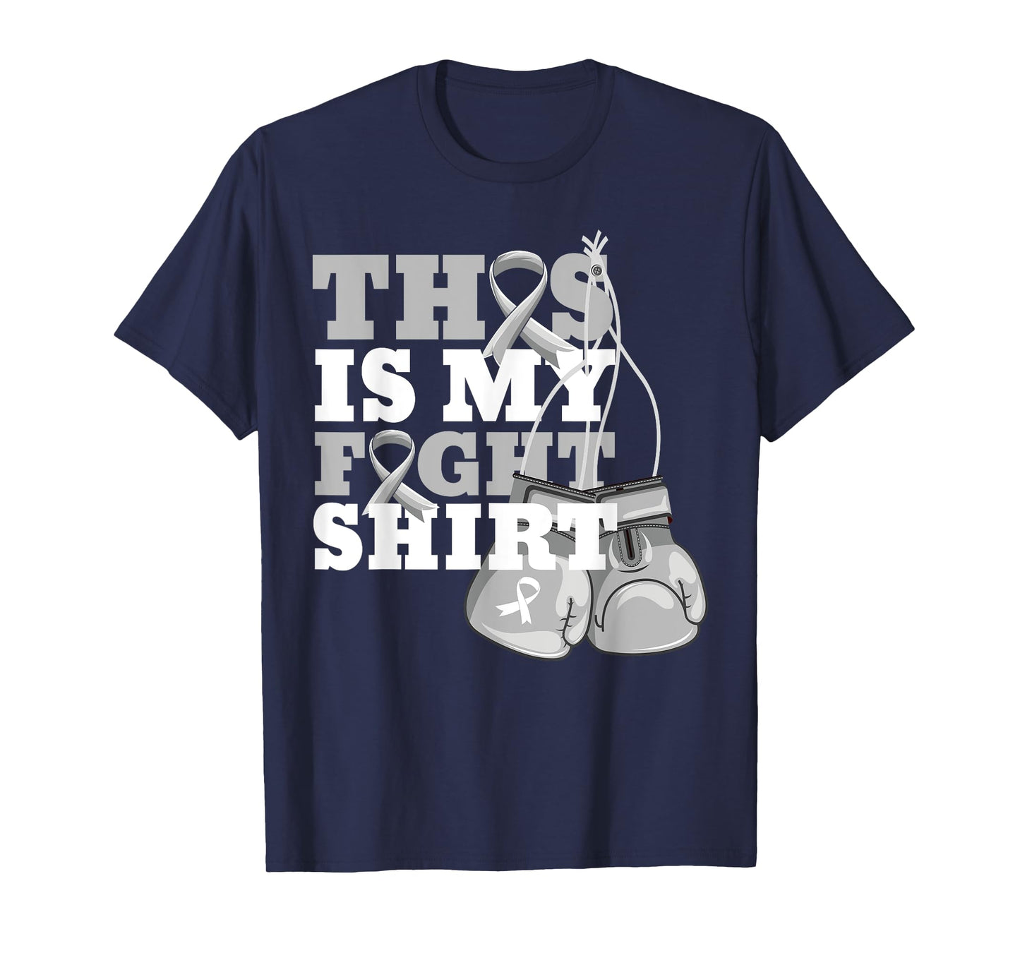 This Is My Fight Shirt Lung Cancer Fighter Support Strong T-Shirt