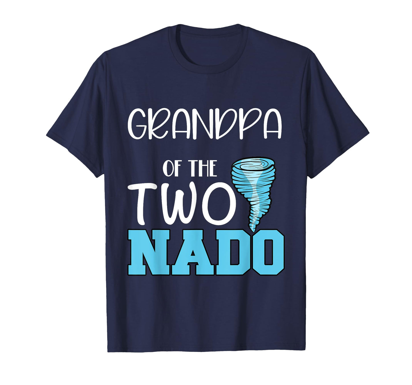 Grandpa of the Two-nado Tornado Themed 2nd Birthday Party T-Shirt
