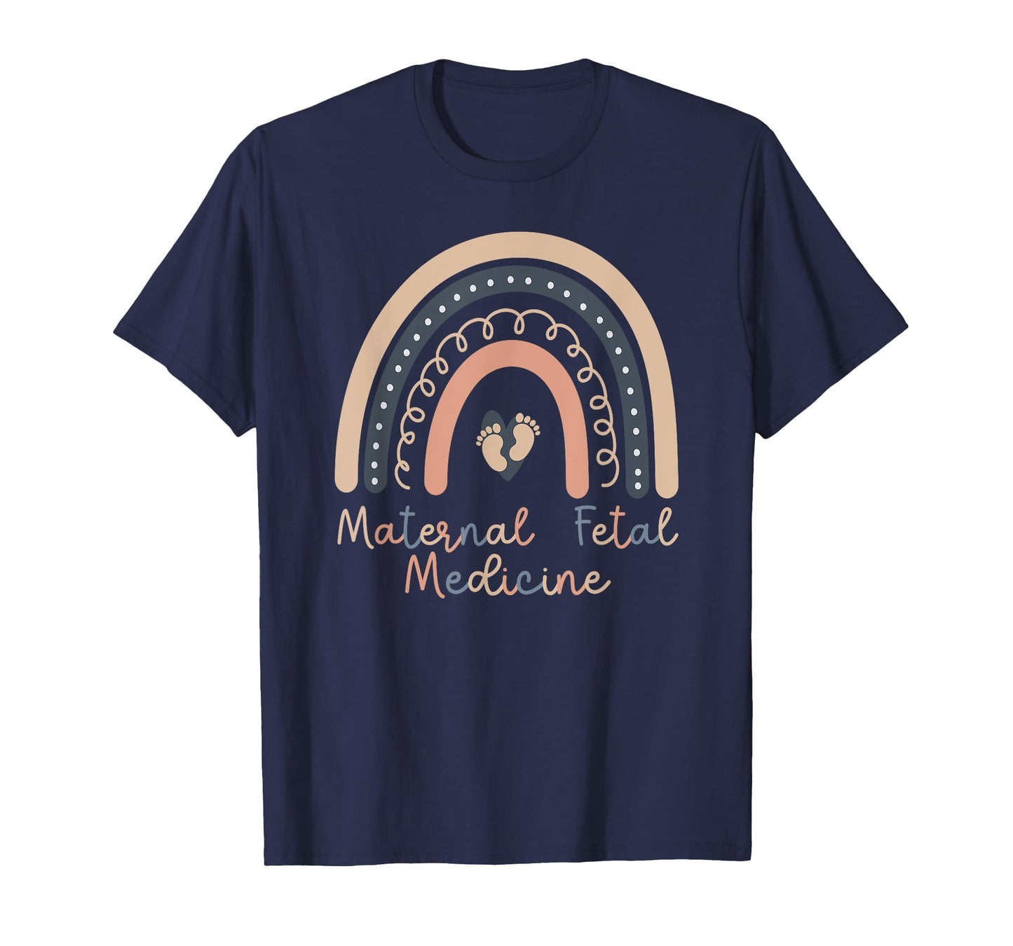 Maternal Fetal Medicine Rainbow MFM Nurse MFM Sonographer T-Shirt