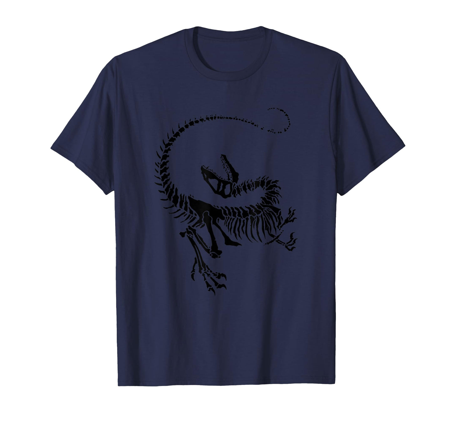 Velociraptor Dinosaur Fossil Skeleton Paleontology T-Shirt