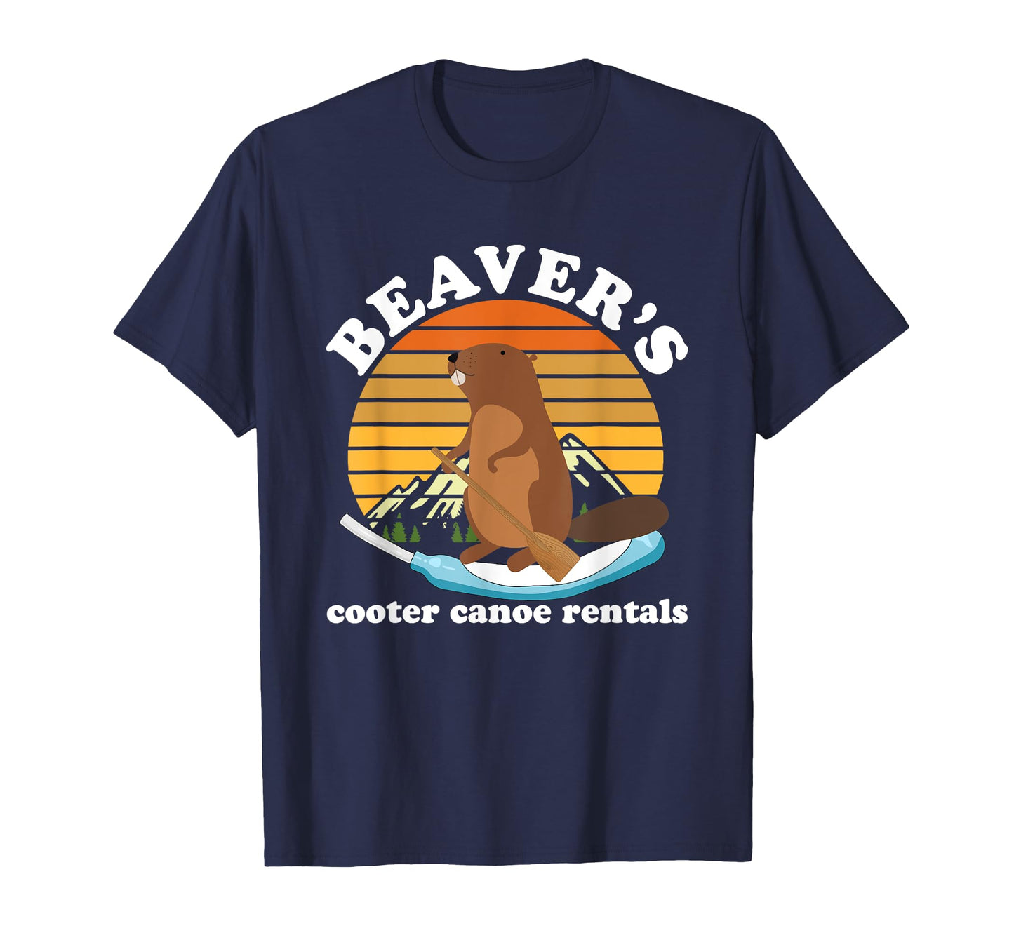Beaver's Cooter Canoe Rentals Vintage Design T-Shirt