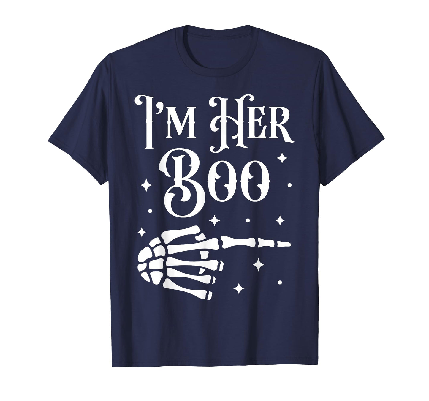 Im Her Boo Im His Ghoul Halloween Couple Matching Women Men T-Shirt