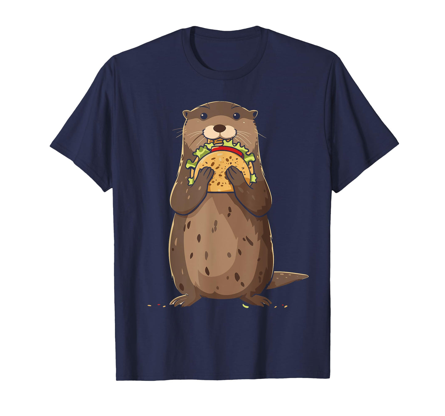 Otter Eating Taco Mexican Otter Funny Cinco De Mayo T-Shirt