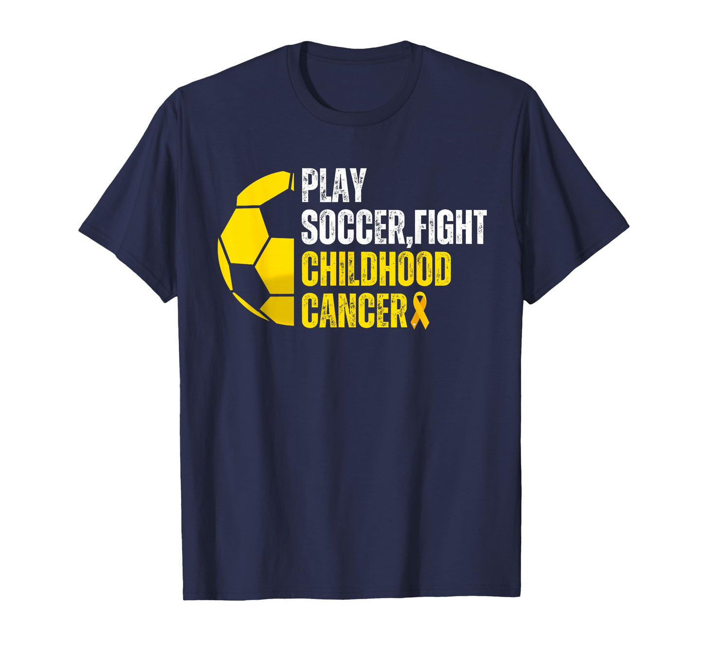 Soccer Player Ball Lovers Support Childhood Cancer Awareness T-Shirt