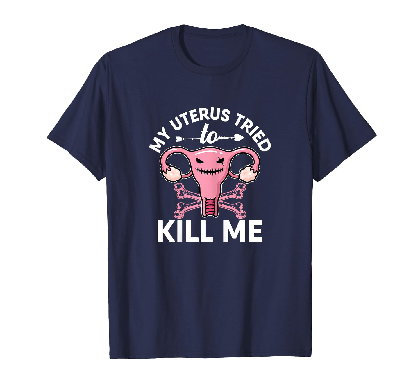 Uterus Hysterectomy Surgery Recovery Tee Co Women's Black X-Small Modern Novelty T-Shirt