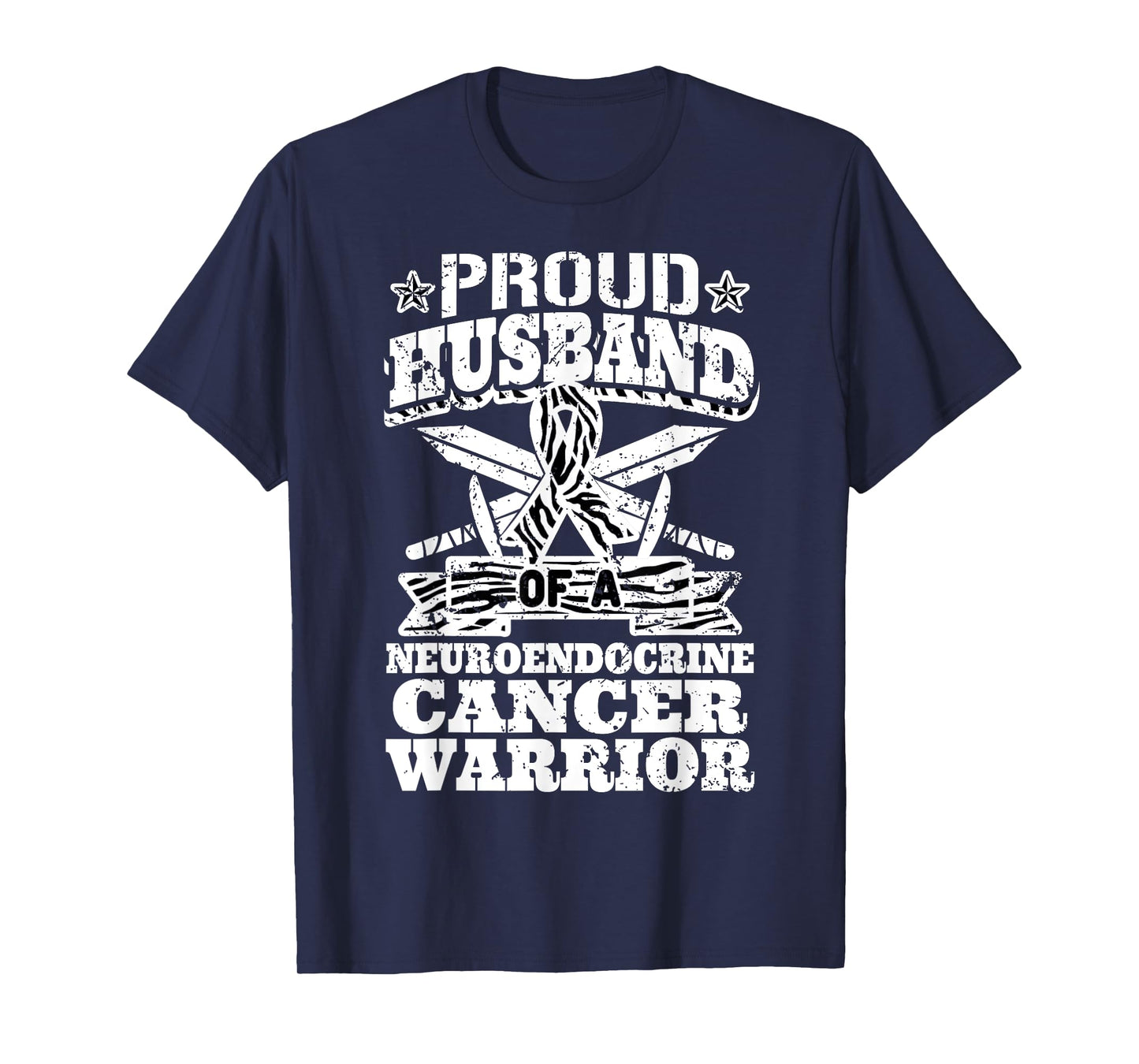 Proud Husband Of A Neuroendocrine Cancer Warrior Awareness T-Shirt