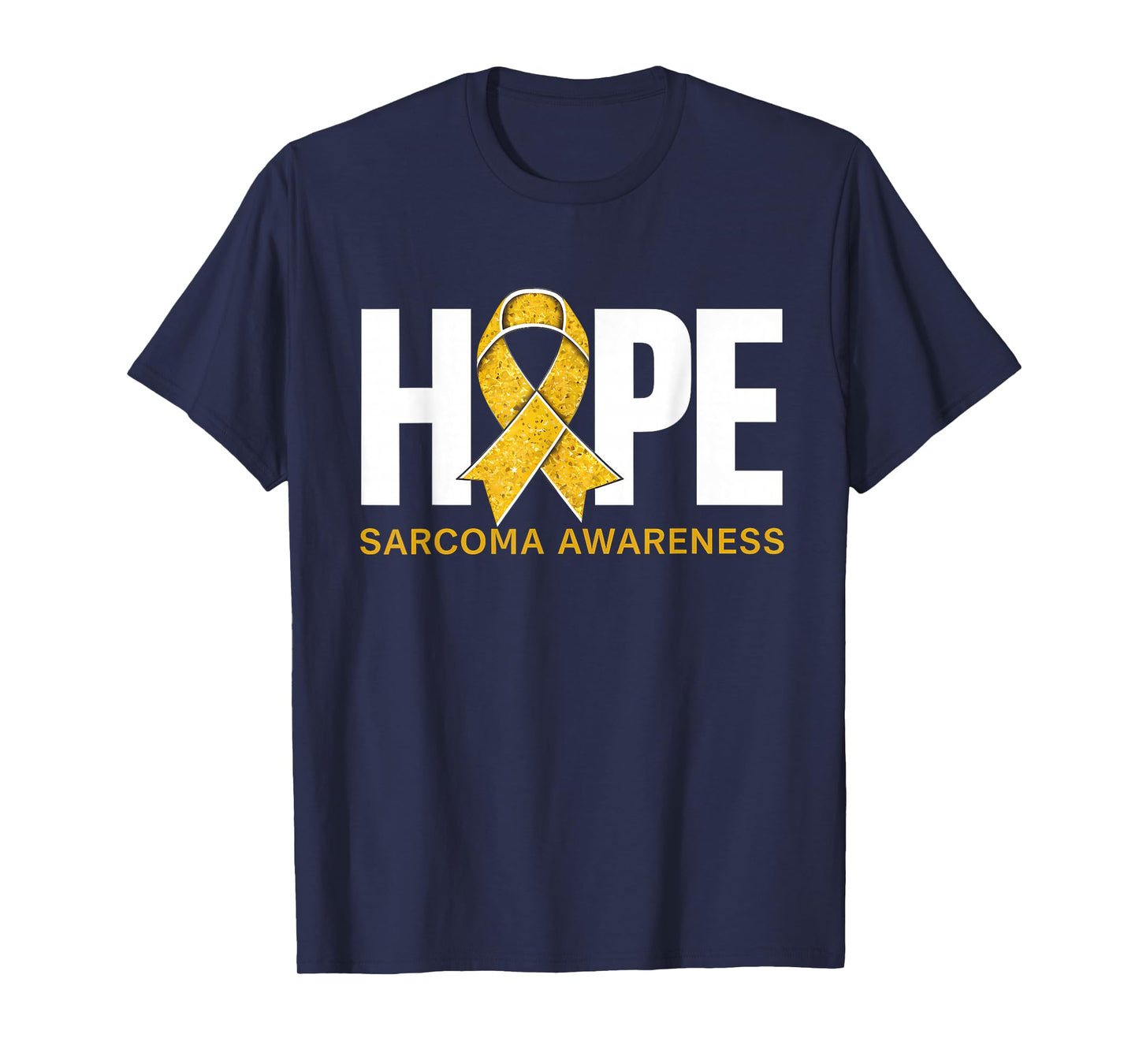 Sarcoma Cancer Awareness Month Hope Yellow Ribbon T-Shirt