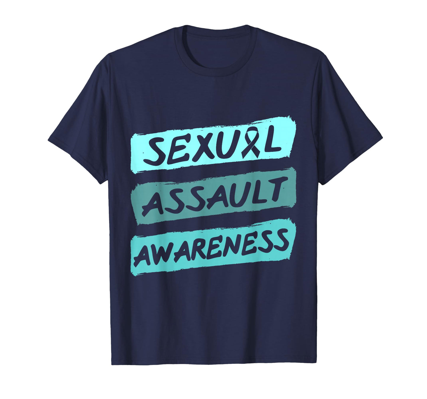 Sexual Assault Awareness Teal Ribbon T-Shirt