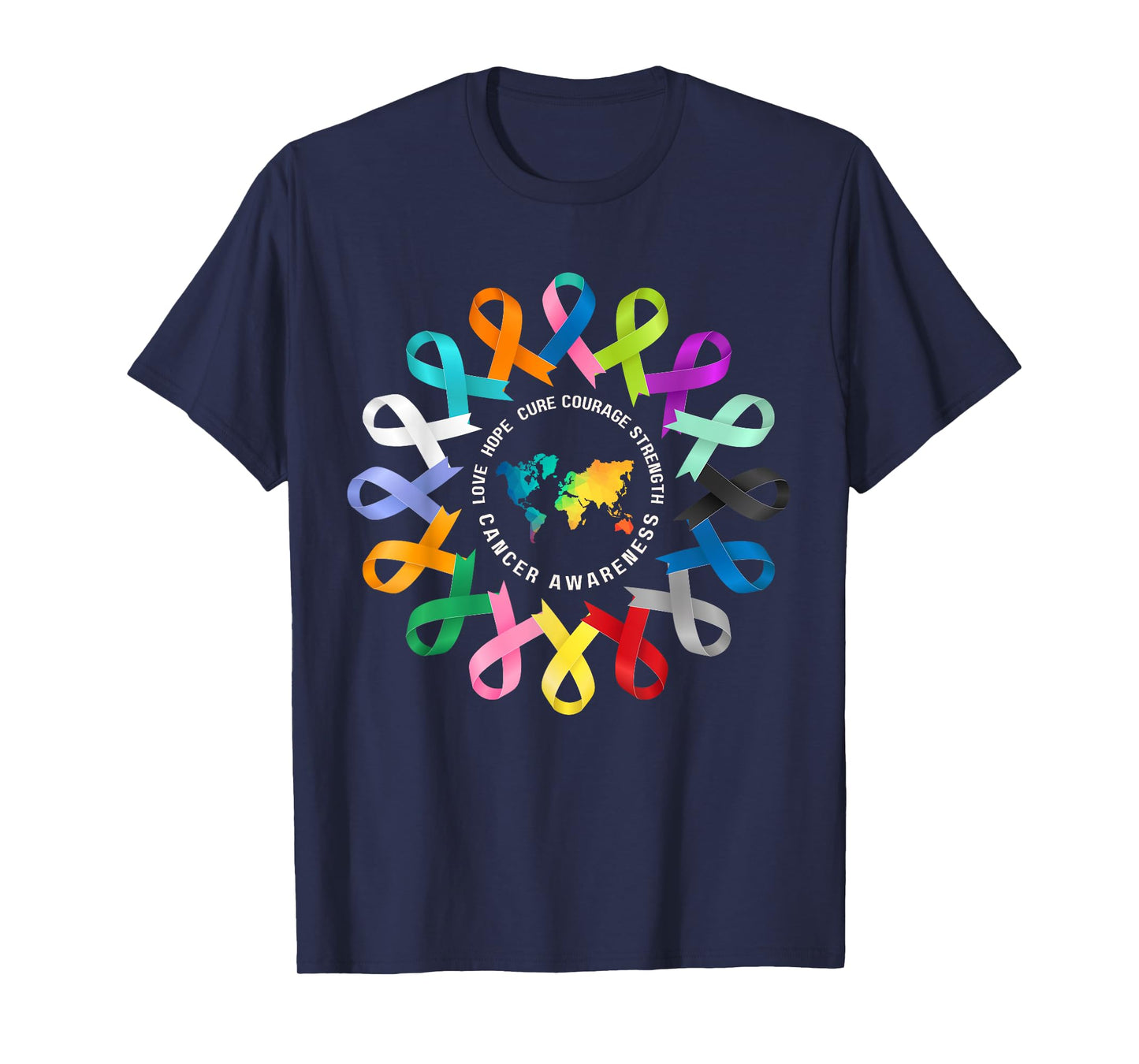 All Cancer Matters Awareness Fight Cancer Ribbon Support T-Shirt