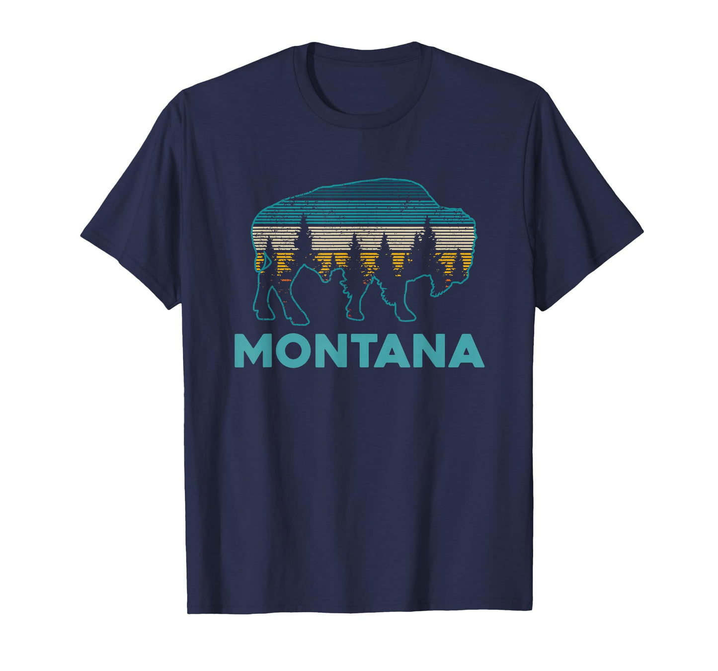 Montana Bison Vintage Souvenir T-Shirt
