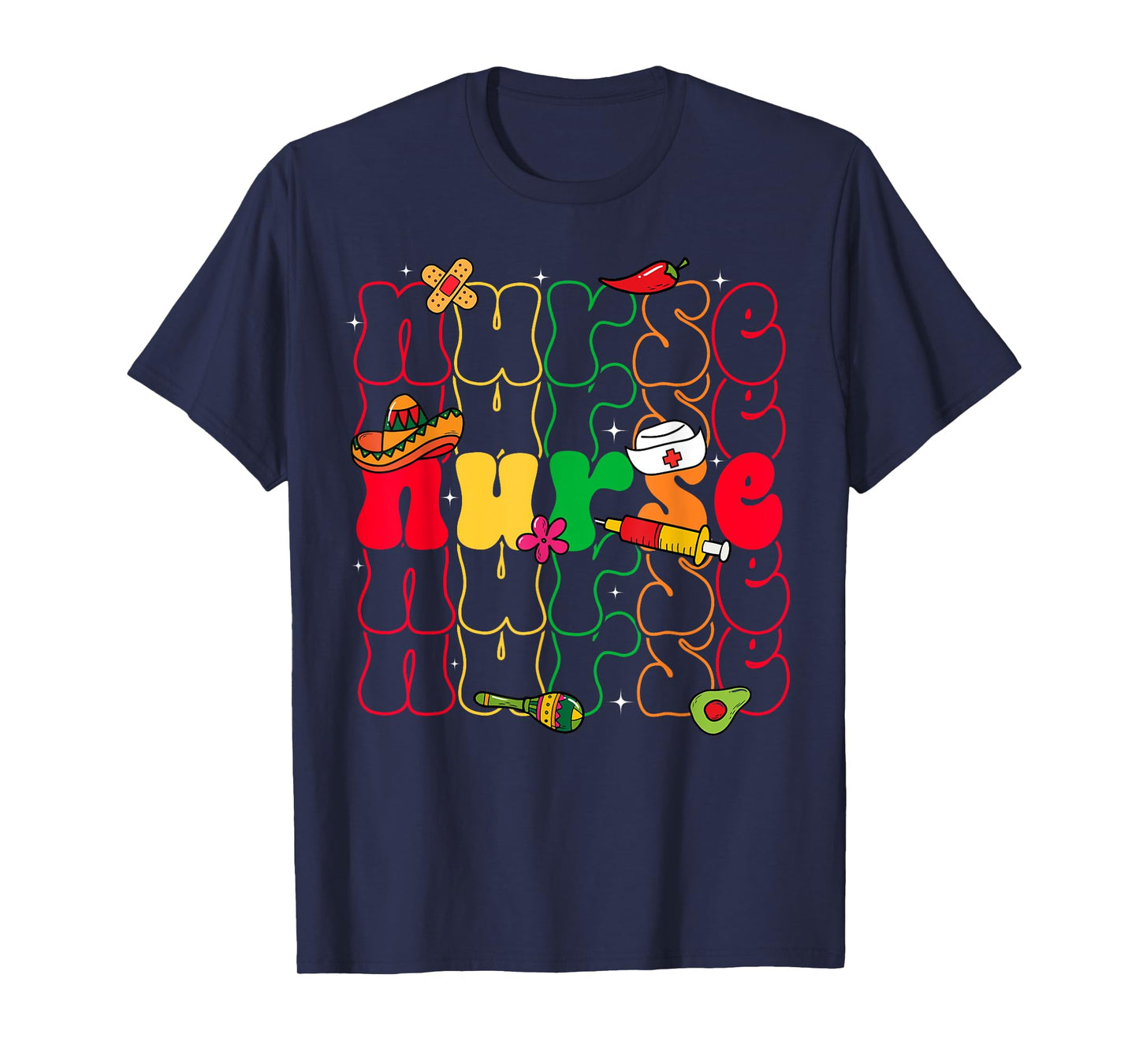 Nurse Cinco De Mayo Fiesta Mexican Nursing T-Shirt