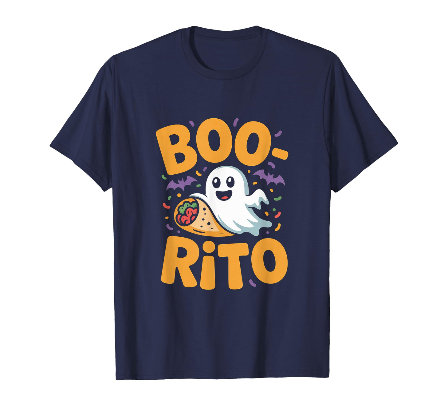 Boo-Rito Cute Ghost Taco Halloween T-Shirt
