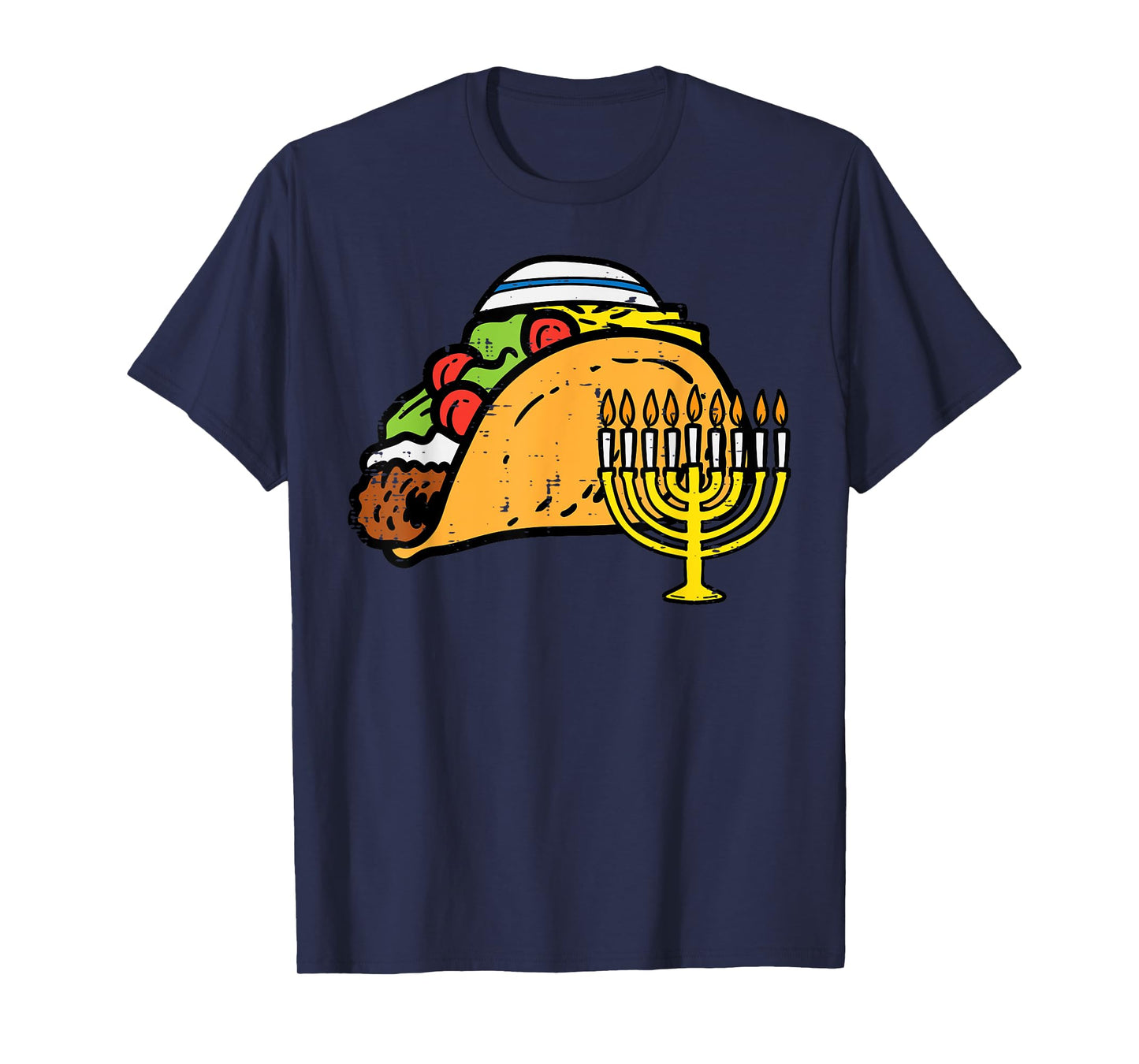 Hanukkah Taco Funny Chanukah Mexican Food Men Women Kids T-Shirt