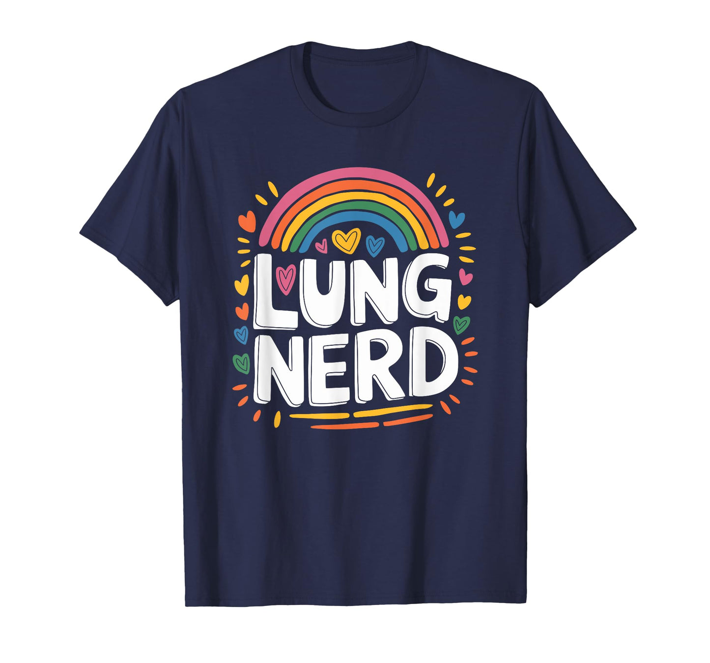 RT Respiratory Nurse Pulmonary Therapist, Lung Nerd T-Shirt