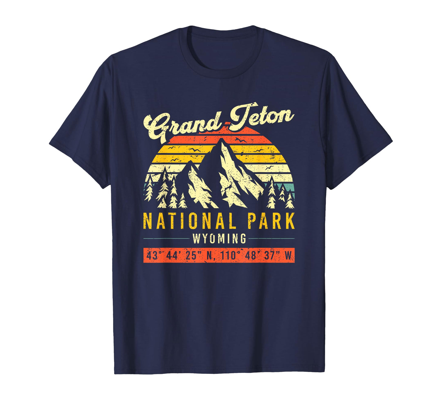 Grand Teton Wyoming Vintage Retro National Park T-Shirt