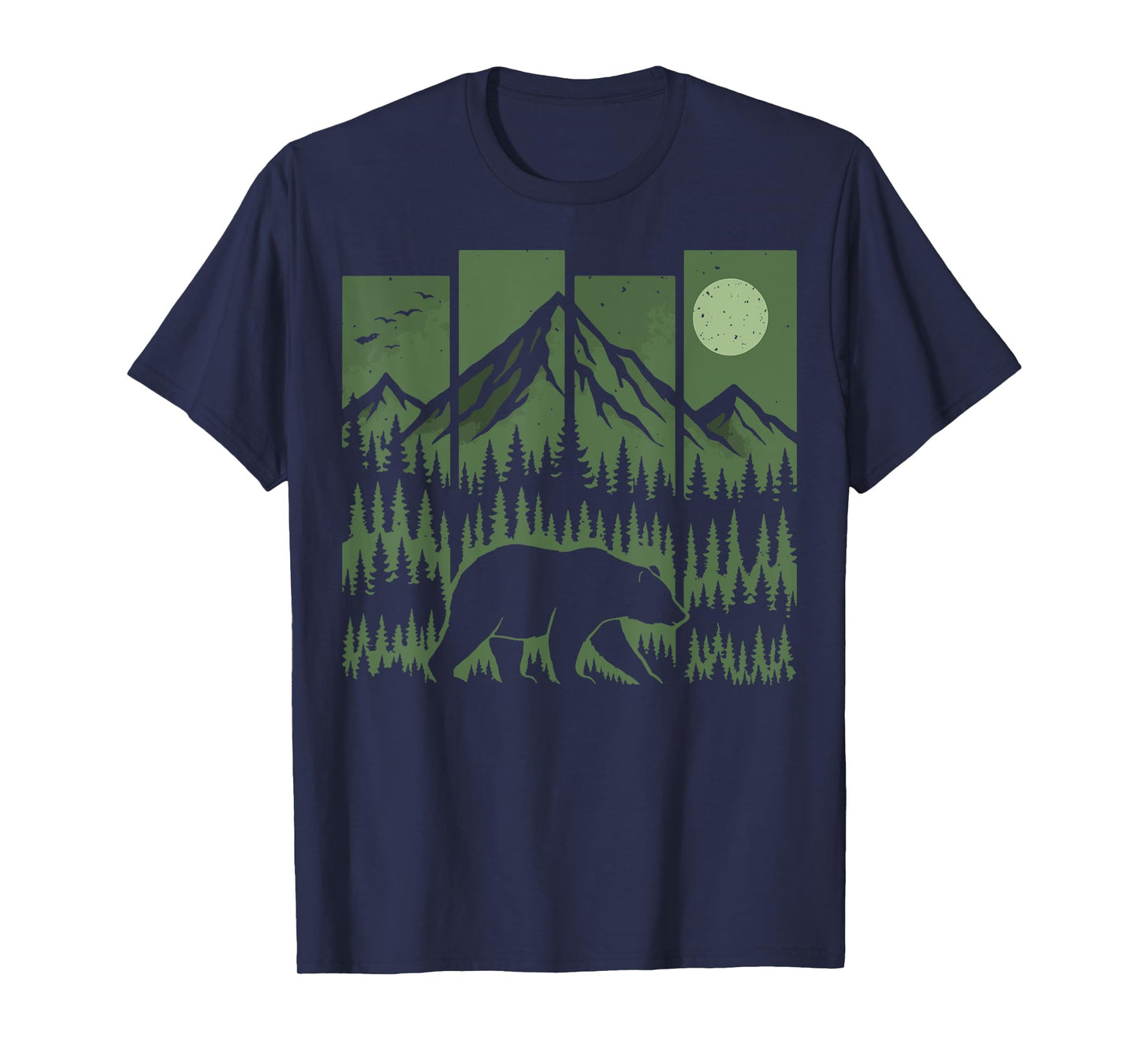 Bear Retro Nature Outdoor T-Shirt