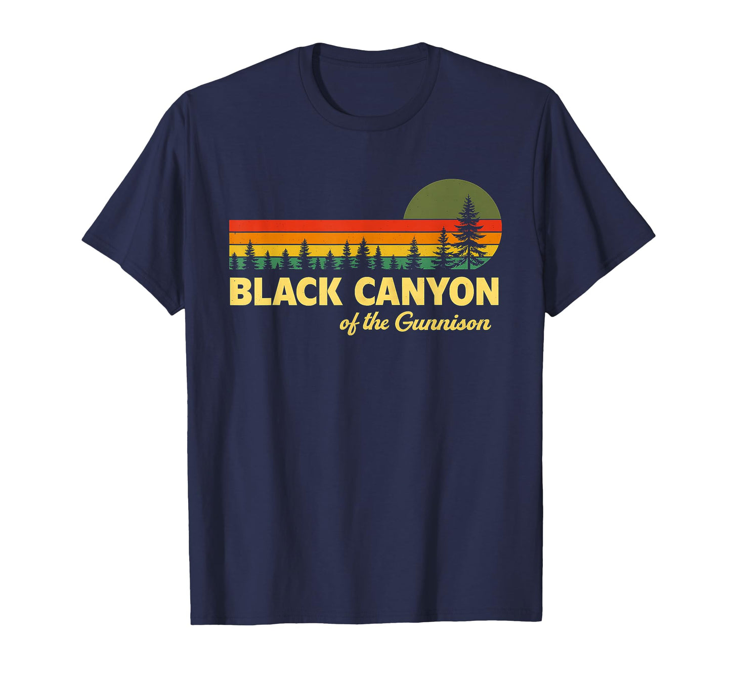 National Park Hiking Vintage Black Canyon The Gunnison T-Shirt