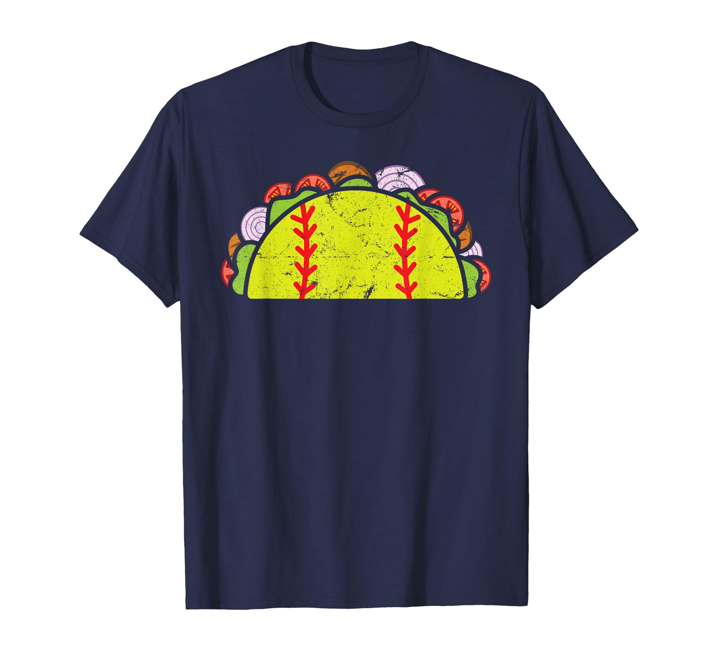 Taco Softball Funny Cinco De Mayo Softball Player Taco Lover T-Shirt