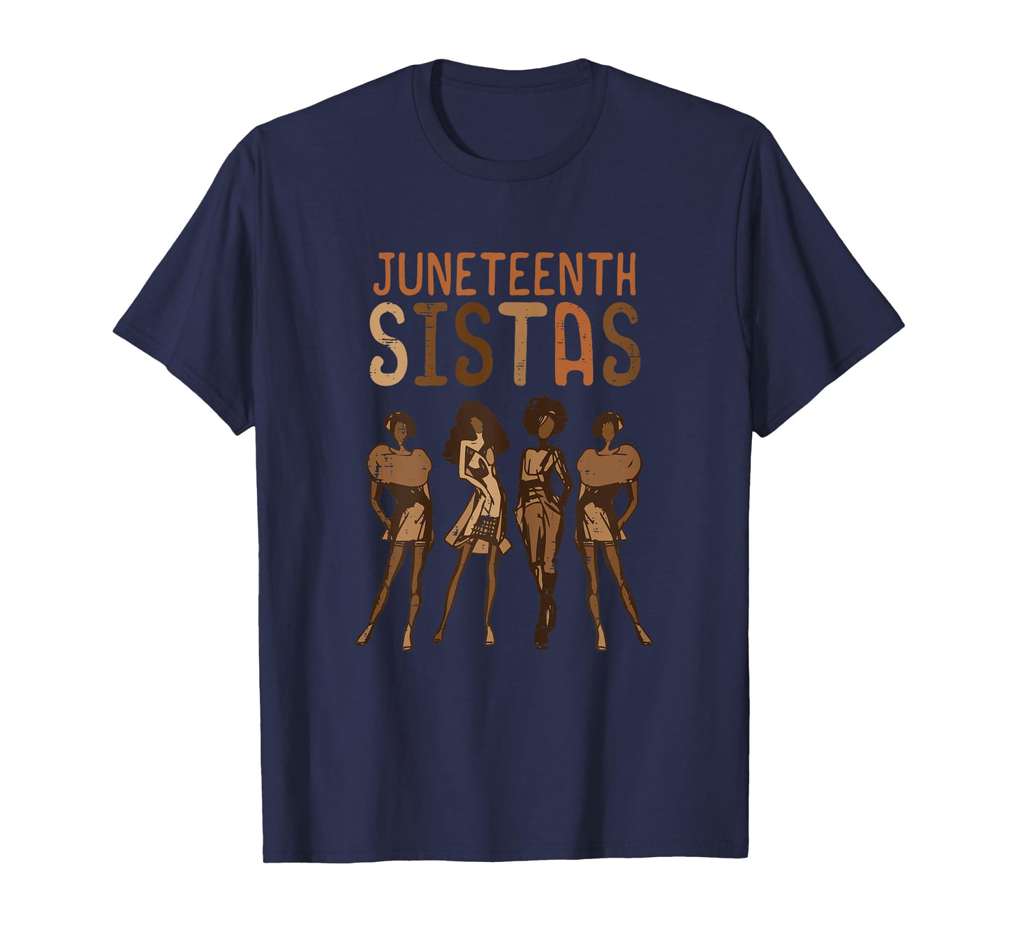 Juneteenth Sistas African Black History Melanin Women Girls T-Shirt