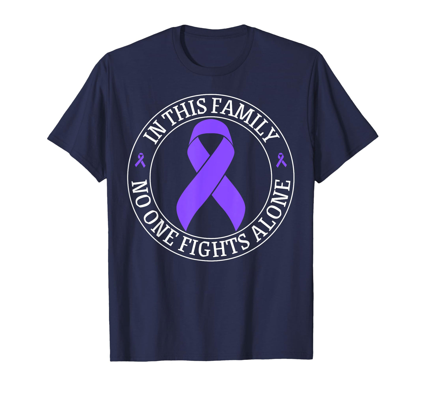 In This Family no-one Fight Alone Hodgkin's Lymphoma Cancer T-Shirt