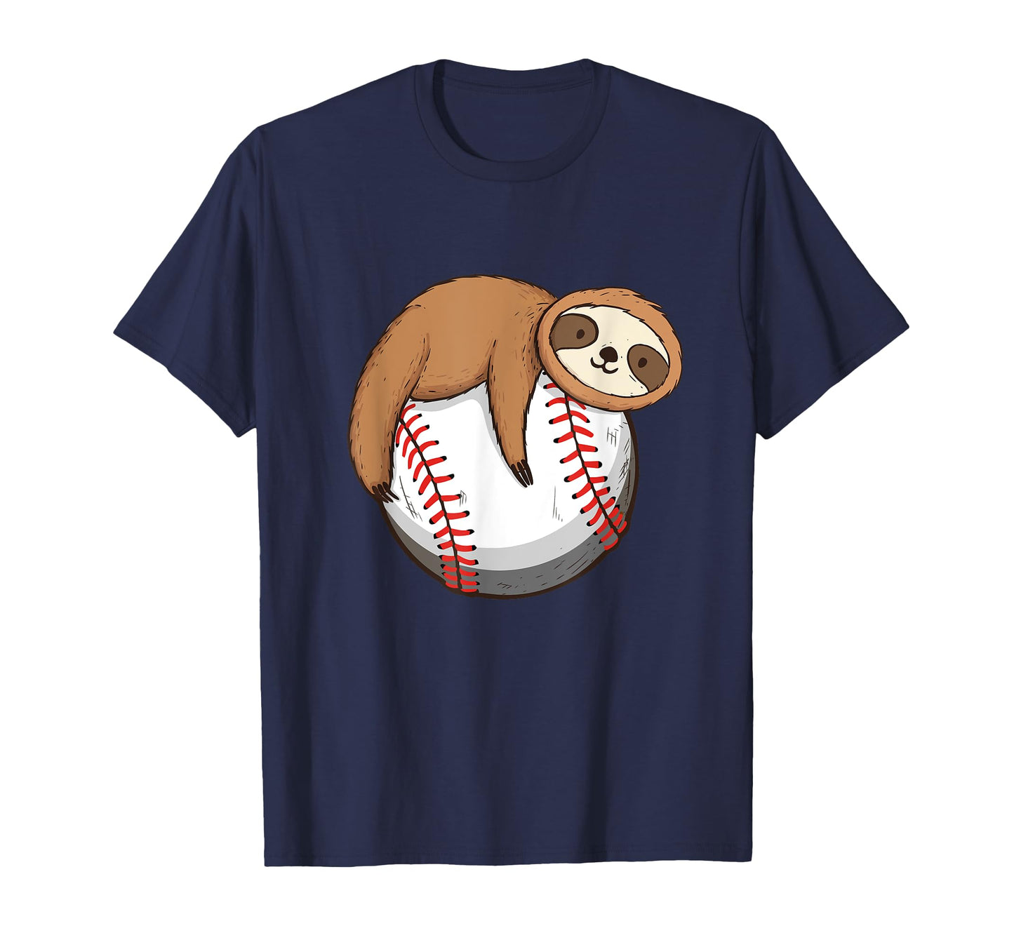Sloth Baseball Player - Catcher Pitcher Animal Nature Lover T-Shirt