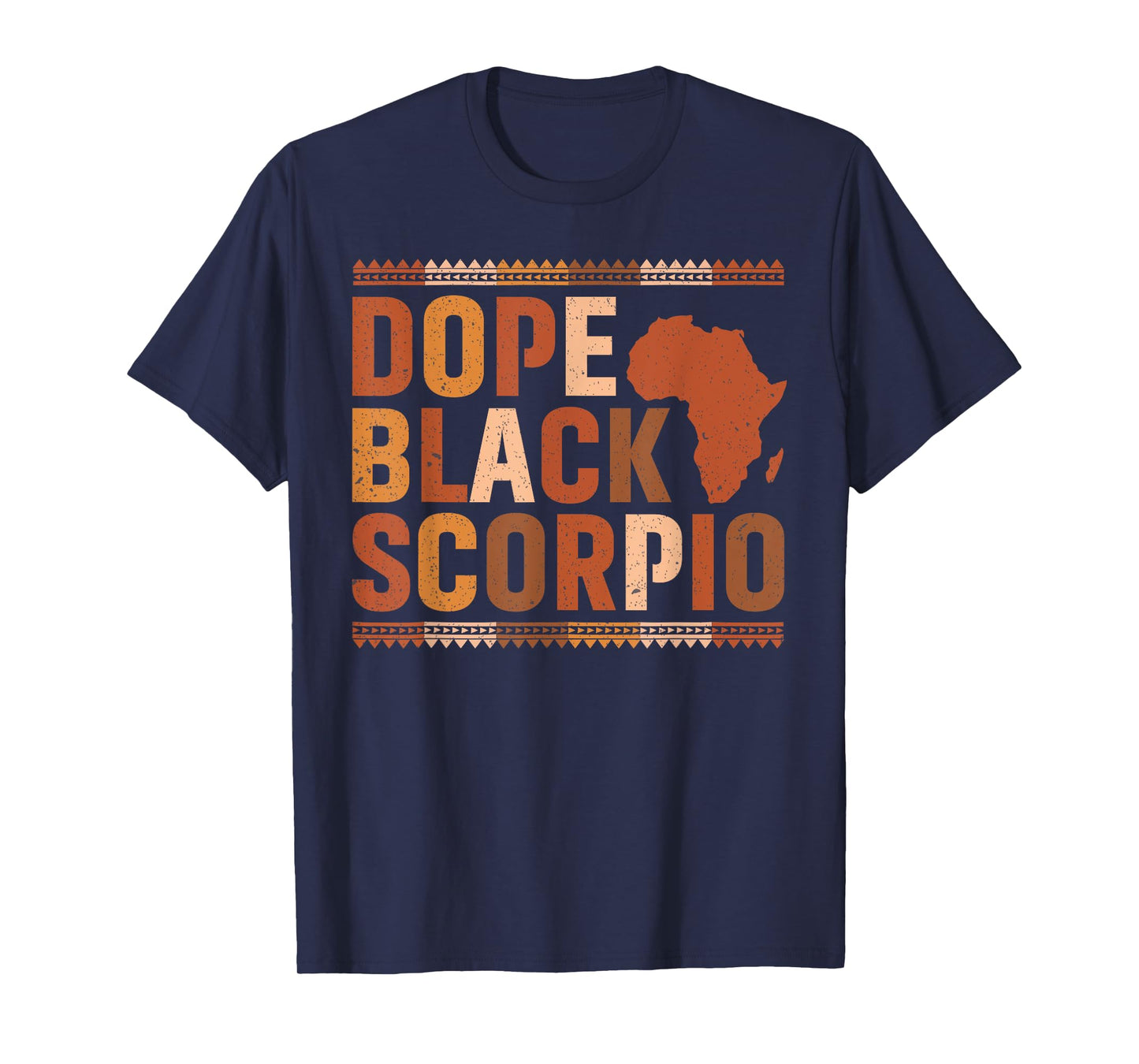 Dope Black Scorpio Melanin African History Month Zodiac T-Shirt