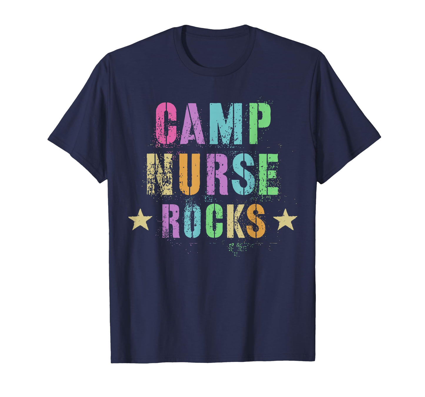CAMP NURSE ROCKS Funny Health Care Camping Medical Crew T-Shirt