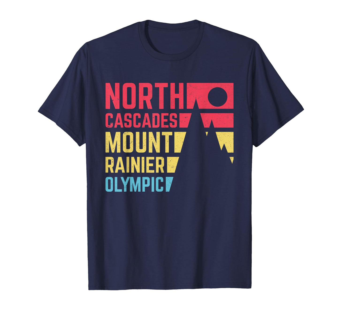 Vintage North Cascades Mount Rainier Olympic National Park T-Shirt